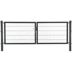 Dvojna vrata Premium Dvojno panelno polnilo Antracit 200 x 300 cm