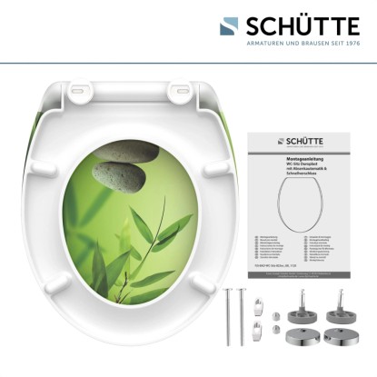 WC-deska Schütte Green Garden duroplast avtomatsko spuščanje hitro odpenjanje
