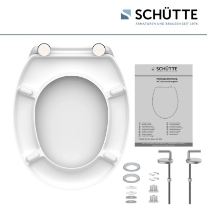 WC-deska Schütte, bela, duroplast