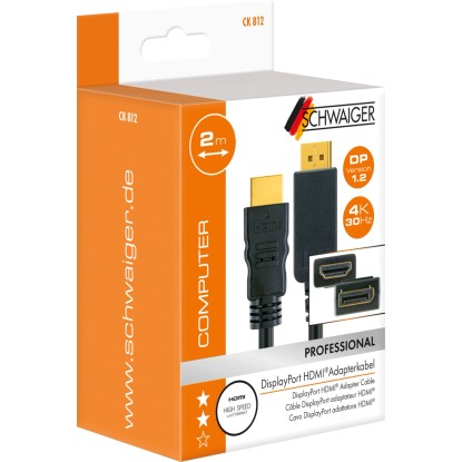 Schwaiger Adapterski kabel HDMI DisplayPort