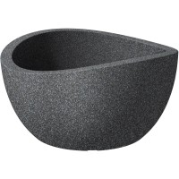 Scheurich Cvetlični lonec Wave Globe Bowl Ø 39 cm črn granit