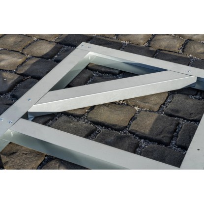 Pergart talni temelj Frankfurt II 911 Aluminij 266 cm x 309 cm x 2,6 cm