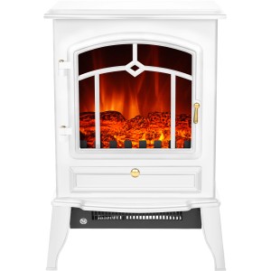 El Fuego Električni kamin Como bel z ogrevanjem 2 kW