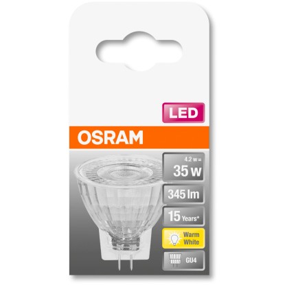Osram Sijalka LED GU4 4,2 W toplo bela 345 lm 3,5 x 3,5 cm (V x Ø)