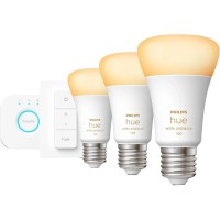 Philips Hue 3-delni začetni komplet White Ambiance E27 z zatemnilnikom 800lm 75W