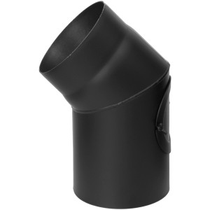 Asada Dimno koleno s čistilno odprtno 45° Ø 150 mm črna