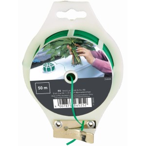 Ploščata povezovalna žica zelena Ø 0,4 mm dolžina 50 m
