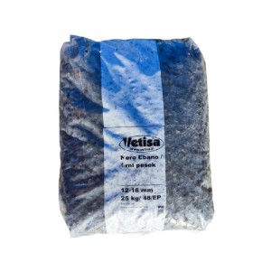 Vetisa Okrasni pesek za grobove črn 12 -16 mm 25 kg