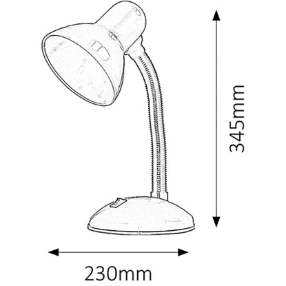 Rabalux Namizna svetilka Dylan roza 1x E27/40 W/230 V