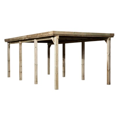 Weka Avtomobilski nadstrešek  617 Vel. 2 s strešnimi ploščami iz PVC 322 x 612cm