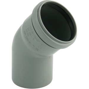 Marley HT-koleno 45° DN 110 Siv