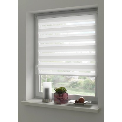Gardinia Easyfix Dvojna roleta z montažno tirnico 75 cm x 150 cm črna