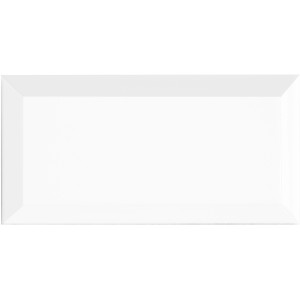 Stenska ploščica Facette Metro bela sijajna glazirana 10 cm x 20 cm