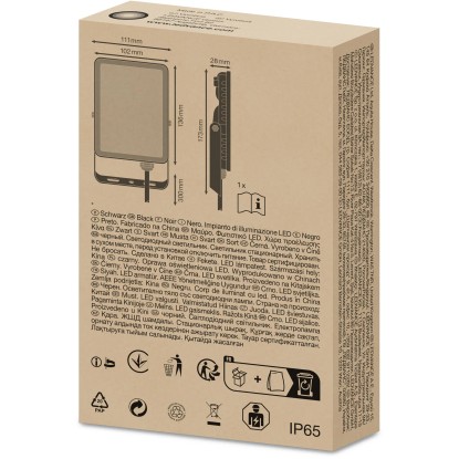 Ledvance Zunanji reflektor Floodlight Essential 20 W črna 17,8 x 11,1 cm