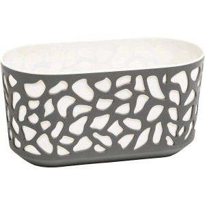 Cvetlični lonec Duet 40 cm x 19,5 cm x 20,5 cm antracit/kremna