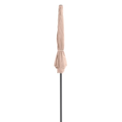 Balkonski senčnik Hernando Ø 200 cm Bež s potisno funkcijo Push-Up