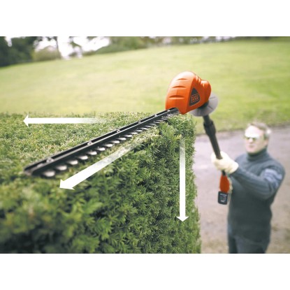 Black+Decker Teleskopske akumulatorske škarje GTC1843L20 18 V 2,0 Ah 43 cm