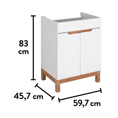 baliv Omarica pod umivalnikom BM-6630 Bela