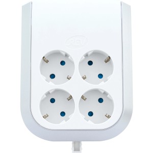 Vtični adapter MultiPower 4-vtični KS bela