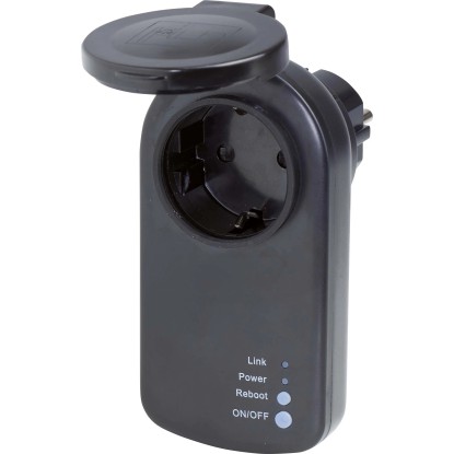 Wifi-vtič šuko črn