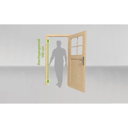 Weka Lesena vrtna hiška Comfort 126 Plus Vel. 2 Siva 7,1 m²