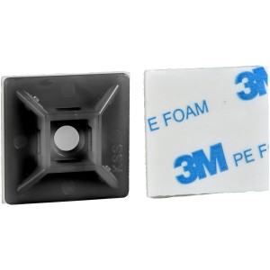 Schneider Electric Thorsman Samolepilno podnožje Črno 19 mm x 19 mm