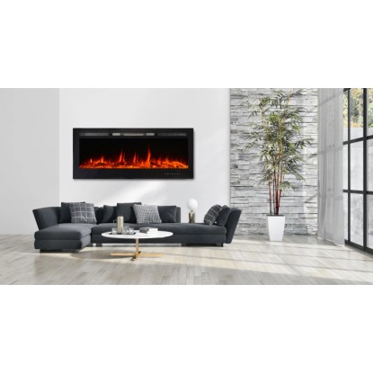 El Fuego LED električni kamin Luzern z ogrevanjem zatemnilen 1,8 kW