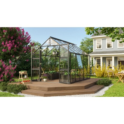 Vitavia rastlinjak Olymp 8300 ESG Črn Š 257 cm x G 321 cm