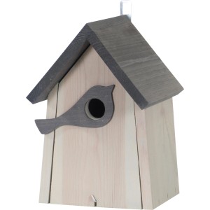 Valilnica s figuro ptice FSC® svetlo siva-antracit