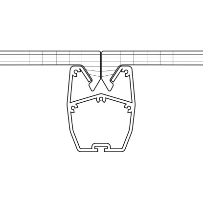 Gutta Nadstrešek za teraso Komplet Antracit 306 cm x 306 cm