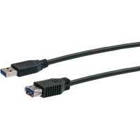 Schwaiger USB 3.0 Podaljševalni kabel USB 3.0 A Vtič > USB 3.0 A vtičnica 3 m