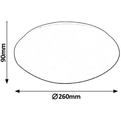 Rabalux LED Stropna svetilka Lucas 12 W/780 lm/230 V/4000 K