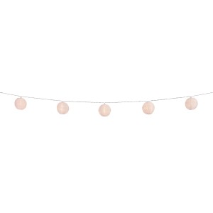 Solarna svetlobna veriga Fombio z lampijoni 5 m bela