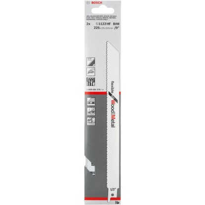 Bosch List za sabljaste žage Pro S 1122 HF Flexible for Wood and Metal 2 kosa