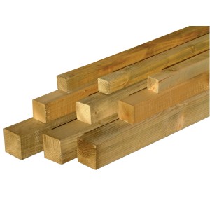 Kant lesene objav na črtovano impregnira 7 cm x7 cm x 180 cm  KDI zelen