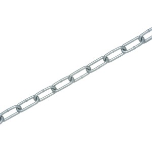 LUX-TOOLS Veriga iz okroglega jekla z dolgimi členi vroče pocinkana 5 mm metrsko