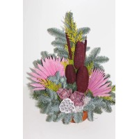 Nagrobni lonec Nobilis, pribl. 18 cm, bordo barve