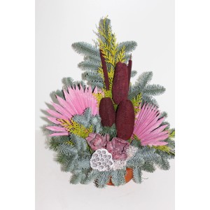 Nagrobni lonec Nobilis, pribl. 18 cm, bordo barve