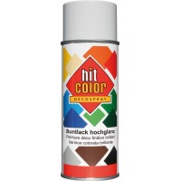 Hitcolor Barvni sprej svetlo siv visoko sijajni 400 ml