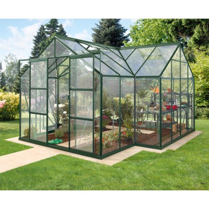 Vitavia rastlinjak Sirius ESG 3 mm Smaragden 13 m² s temeljem