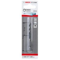 Bosch HSS Spiralni sveder s šestrobim steblom Ø 3 mm x 33 mm x 72 mm