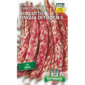 l'ortolano Fižol Borlotto Lingua di Fuoco visoki 250 g