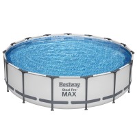 Bestway Bazen z jeklenim ogrodjem Steel Pro Max okrogel Ø 457 cm x 107 cm