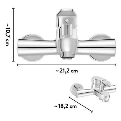 baliv Armatura za kad WA-5060 Kromirana