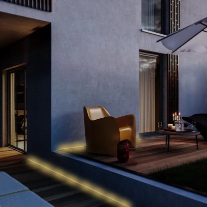 Briloner LED solarni trak za zunanjost IP44 3000 K 10 m