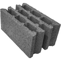 Oblak Betonski zidak 24 cm x 19 cm x 39 cm cementno siv