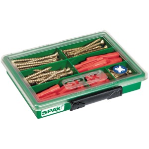 Spax Komplet vijakov križna zareza Z rumena z zidnimi vložki