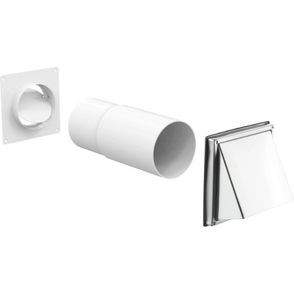 Teleskopski stenski zračnik System Ø 125 mm z izpušno napo iz legiranega jekla