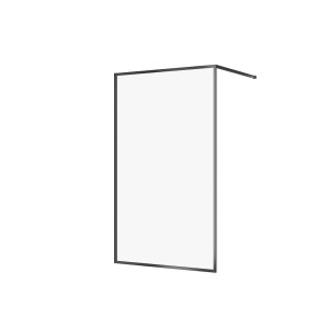 Cersanit Tuš kabina za prhanje Walk-In Larga črna 120 cm x 200 cm