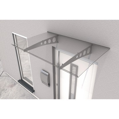 Gutta Nadstrešek Pico Top 140 Pocinkan/prozoren 140 cm x 90 cm x 6 cm